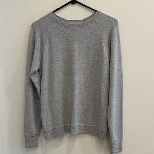 Athleta Girls Heather Gray Crewneck Sweater